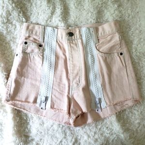 carmar los angeles • chunky zipper shorts